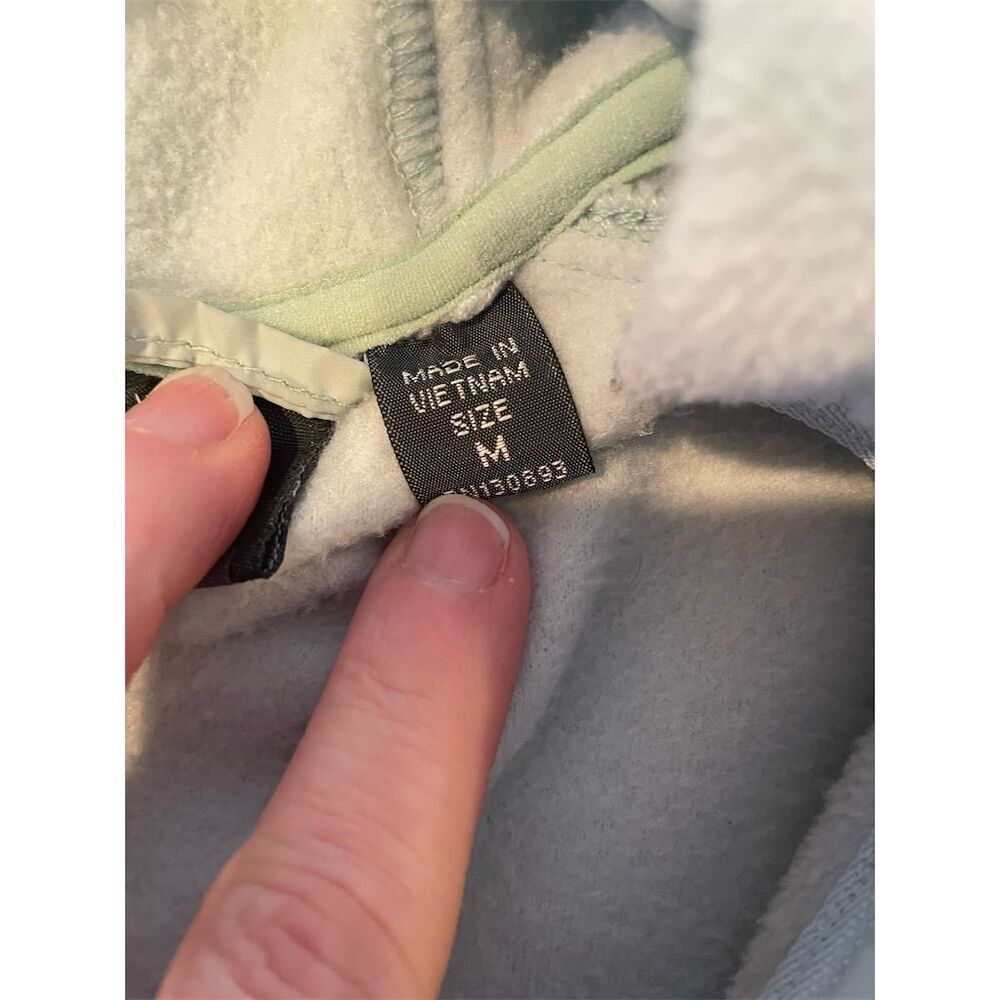 New Balance Women's Quilted Fleece Jacket Green Medium Mid-Length Casual - Picture 9 of 12